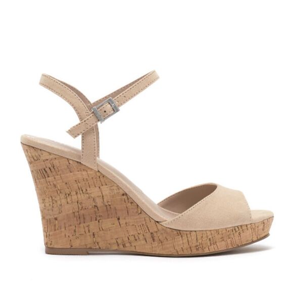 CHARLES DAVID Lambert Ankle Strap Wedge Sandal - Picture 1 of 8